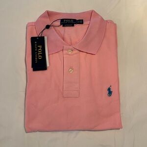 NWT Men’s Polo Ralph Lauren Custom Slim Polo XXL Pink